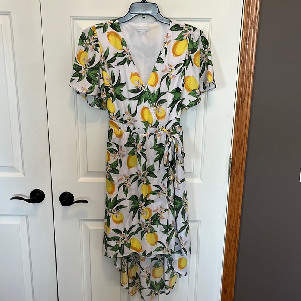 NY&C high-lo lemon dress